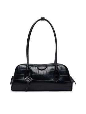 Calvin Klein Calvin Klein Táska Emblem Trio Croco Shoulder Bag LV04F3780G Fekete