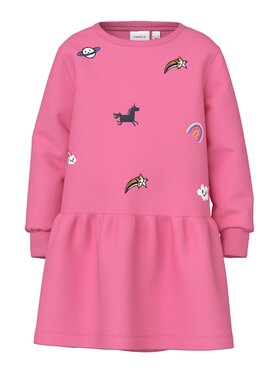 NAME IT NAME IT Sukienka codzienna 13221697 Różowy Regular Fit