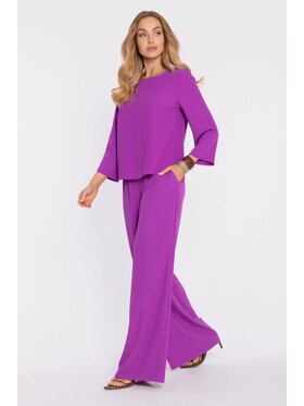 Made of Emotion Made of Emotion Pantaloni palazzo M906 Rosa Palazzo Fit