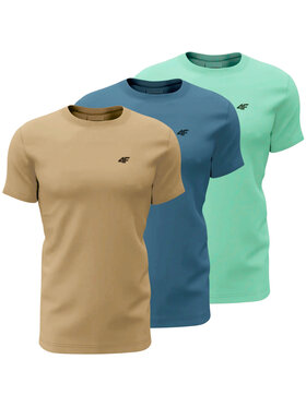4F 4F Tričko 4FWSS25TTSHM3094-91S Farebná Regular Fit