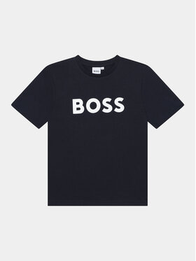 BOSS Boss Tričko J25P24 S Tmavomodrá Regular Fit