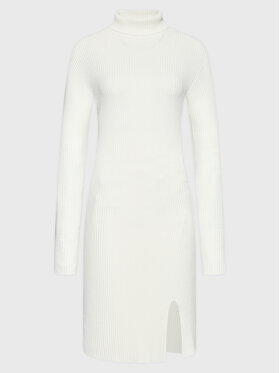 Kontatto Kontatto Vestito di maglia 3M7616N Bianco Slim Fit