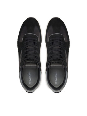 Calvin Klein Superge Low Top Lace Up Mix HM0HM01403 Črna