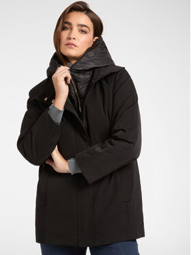 Elena Mirò Elena Mirò Kurtka puchowa F804P000169N033 Czarny Regular Fit