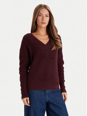 Morgan Morgan Sweter 252-MSTAR Bordowy Regular Fit