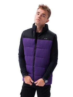 Ombre Ombre Kurtka zimowa V36 Fioletowy Regular Fit