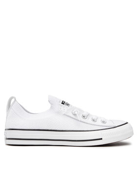 Converse Converse Кецове Ctas Shoreline Knit Slip 565490C Бял