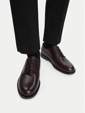 Calvin Klein Calvin Klein Poolsaapad Ess Rubber Derby Lth HM0HM02056 Tumepruun