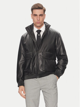 HUGO HUGO Geacă din imitație de piele Bono2511 50530772 Negru Regular Fit