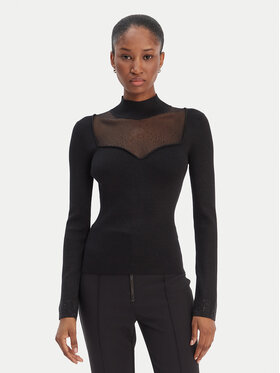 Guess Guess Пуловер W6RR45 Z4842 Черен Regular Fit