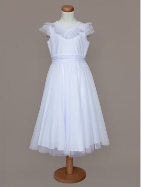 SLY SLY Sukienka 5SM-11A Biały Comfortable Fit