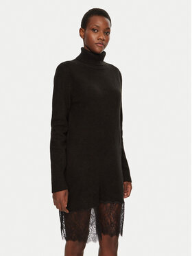 Morgan Morgan Strickkleid 242-RMAFIX Schwarz Slim Fit