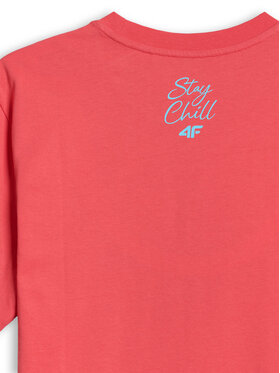 4F 4F T-Shirt SUMMER CODE Koralowy Regular Fit