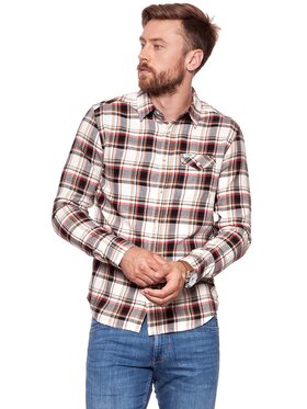 Wrangler Wrangler Camicia 1PKT FLAP SHIRT Beige Regular Fit
