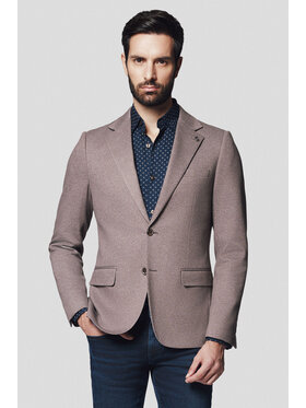 Lancerto Lancerto Marynarka Forli MA131224000015 Beżowy Slim Fit