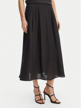 Marella Marella Trapecijos formos sijonas Emme by Marella Biada 2615101082 Juoda Regular Fit