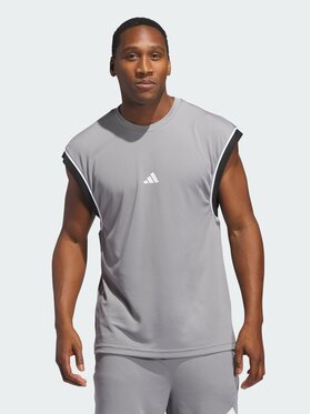 adidas adidas Tank top 139977 Szary Loose Fit