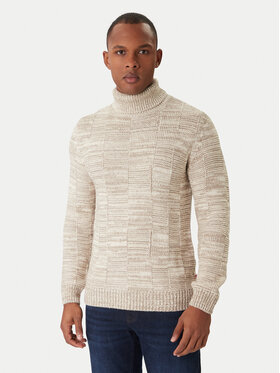 JOOP! Jeans JOOP! Jeans Bluză cu gât Milsom 30047472 Bej Modern Fit