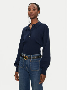 PINKO Pinko Sweater Costina 104016 A15S Sötétkék Regular Fit