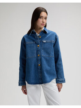 Lee Lee Koszula UTILITY OVERSHIRT Granatowy Relaxed Fit