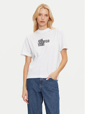Karl Lagerfeld Jeans Karl Lagerfeld Jeans T-shirt 246J1712 Bijela Regular Fit