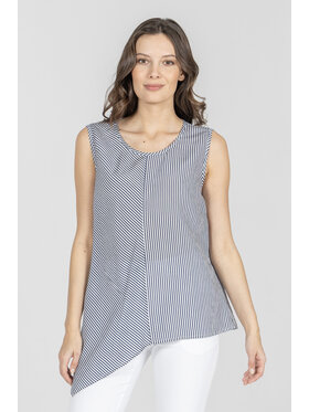 Deni Cler Milano Deni Cler Milano Top T-DC-0014-F2-20-15-1 Niebieski Loose Fit