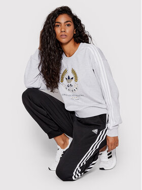 Adidas Majica Dugih Rukava Graphic HL6557 Siva Loose Fit