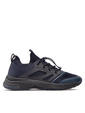 Tommy Hilfiger Tommy Hilfiger Laisvalaikio batai Modern Prep Sneaker Knit FM0FM04233 Tamsiai mėlyna