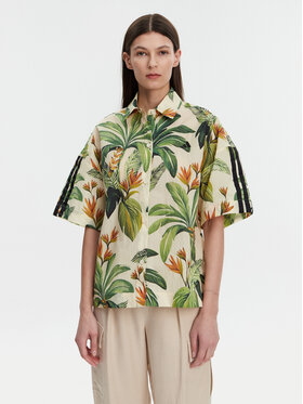 adidas adidas Hemd FARM Premium JD6280 Grün Loose Fit