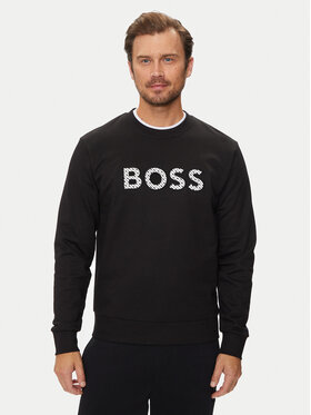 BOSS Boss Majica dugih rukava C-Soleri 04 50521117 Crna Relaxed Fit