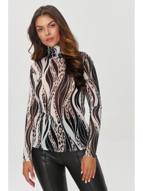 Makadamia Makadamia Bluzka M862 Biały Classic Fit