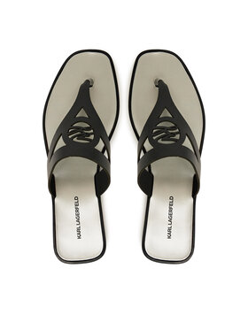 KARL LAGERFELD KARL LAGERFELD Čības uz pirksta Skoot II KL80407 Melns