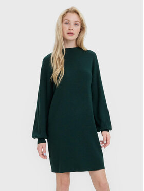 Vero Moda Vero Moda Úpletové šaty Nancy 10249116 Zelená Relaxed Fit