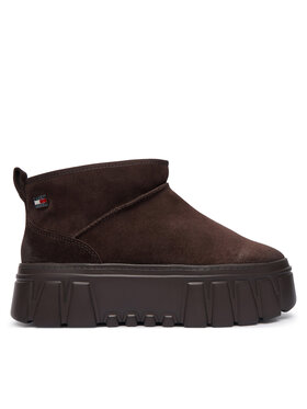 Tommy Jeans Tommy Jeans Sniega zābaki Tjw Suede Platform Boots Wl EN0EN03158 Brūns
