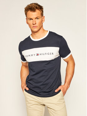 Tommy Hilfiger Tommy Hilfiger T-Shirt Logo Flag UM0UM01170 Σκούρο μπλε Regular Fit
