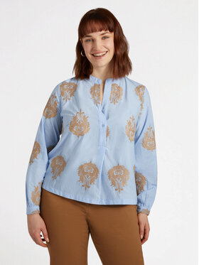 Fiorella Rubino Fiorella Rubino Blusa 2814T002328N0R4 Turchese A-Line Fit