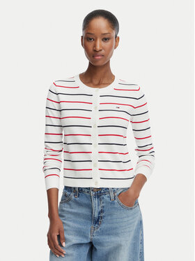 Tommy Jeans Tommy Jeans Kardigāns DW0DW20976 Balts Regular Fit