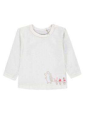 Kanz Kanz Bluzka 2122243-1050 Biały Basic Fit