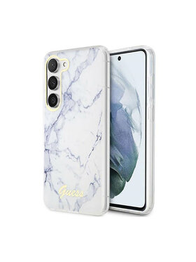 Guess Guess Etui na telefon Marble Collection Biały