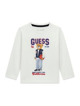Guess Kids Guess Kids T-Shirt 183055 Biały Classic Fit