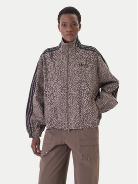 adidas adidas Giacca di jeans Firebird Aop KD2815 Marrone Oversize