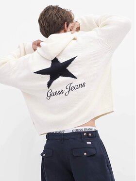 Guess Jeans Guess Jeans Sweter 180697 Beżowy Classic Fit