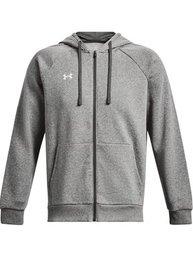 Under Armour Under Armour Bluza Rival Fleece FZ Hoodie Szary Regular Fit