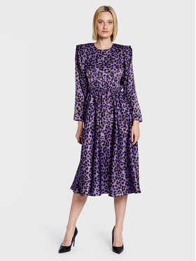 Nissa Nissa Kokteilinė suknelė RC13409 Violetinė Regular Fit