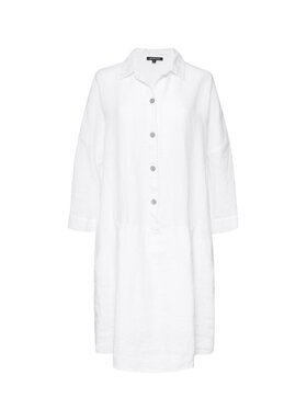 HEXELINE HEXELINE Sukienka koszulowa 0103/B1 Biały Oversize