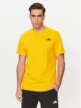 The North Face The North Face T-Shirt Redbox NF0A2TX2 Żółty Regular Fit