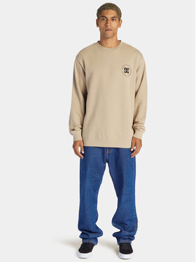 DC Shoes DC Shoes Pulóver Concrete Otlr ADYSF03116 Bézs Regular Fit