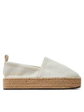 Calvin Klein Jeans Calvin Klein Jeans Espadrillas Platform Espadrille Uc YW0YW01377 Écru