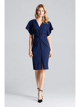 FIGL FIGL Sukienka M687 Granatowy Regular Fit