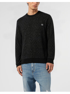 PHILIPP PLEIN PHILIPP PLEIN Sveter 32061 Čierna Regular Fit